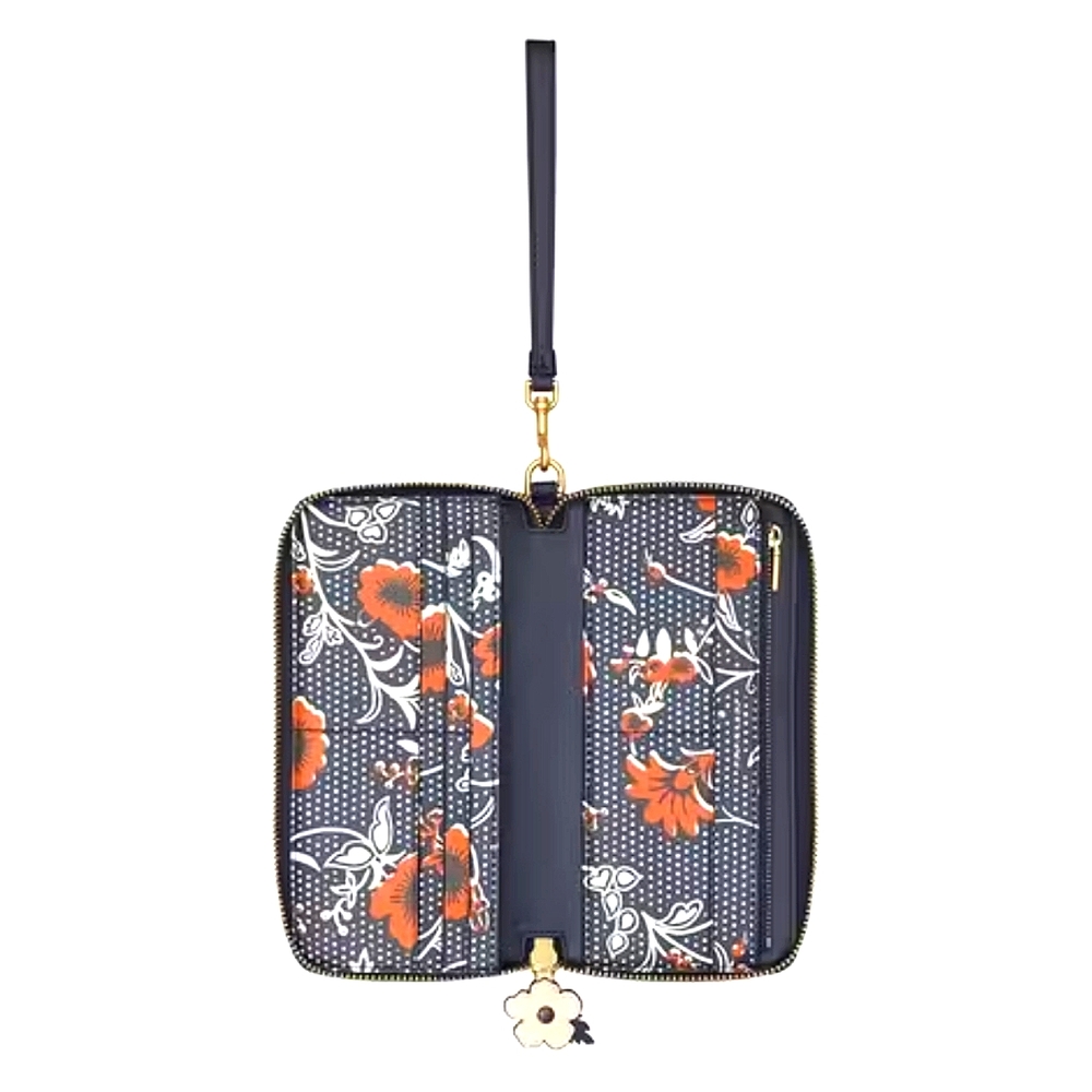 NEW~ Tory Burch Blake Printed Retro Batik Wallet - Picture 3 of 6